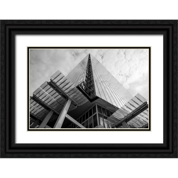 Raffoul,John 14x11 Black Ornate Wood Framed with Double Matting Museum Art Print Titled - The Shard,London
