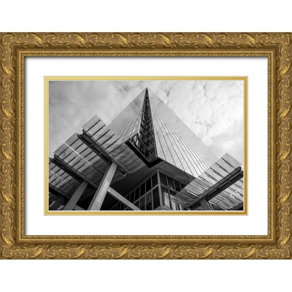 Raffoul,John 18x13 Gold Ornate Wood Framed with Double Matting Museum Art Print Titled - The Shard,London