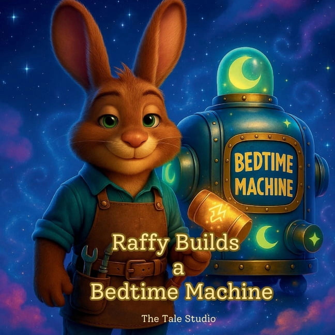 Raffy Builds a Bedtime Machine: Meet Raffy the Rabbit in a Whimsical Story That Helps Kids Drift Off to Sleep, (Paperback)