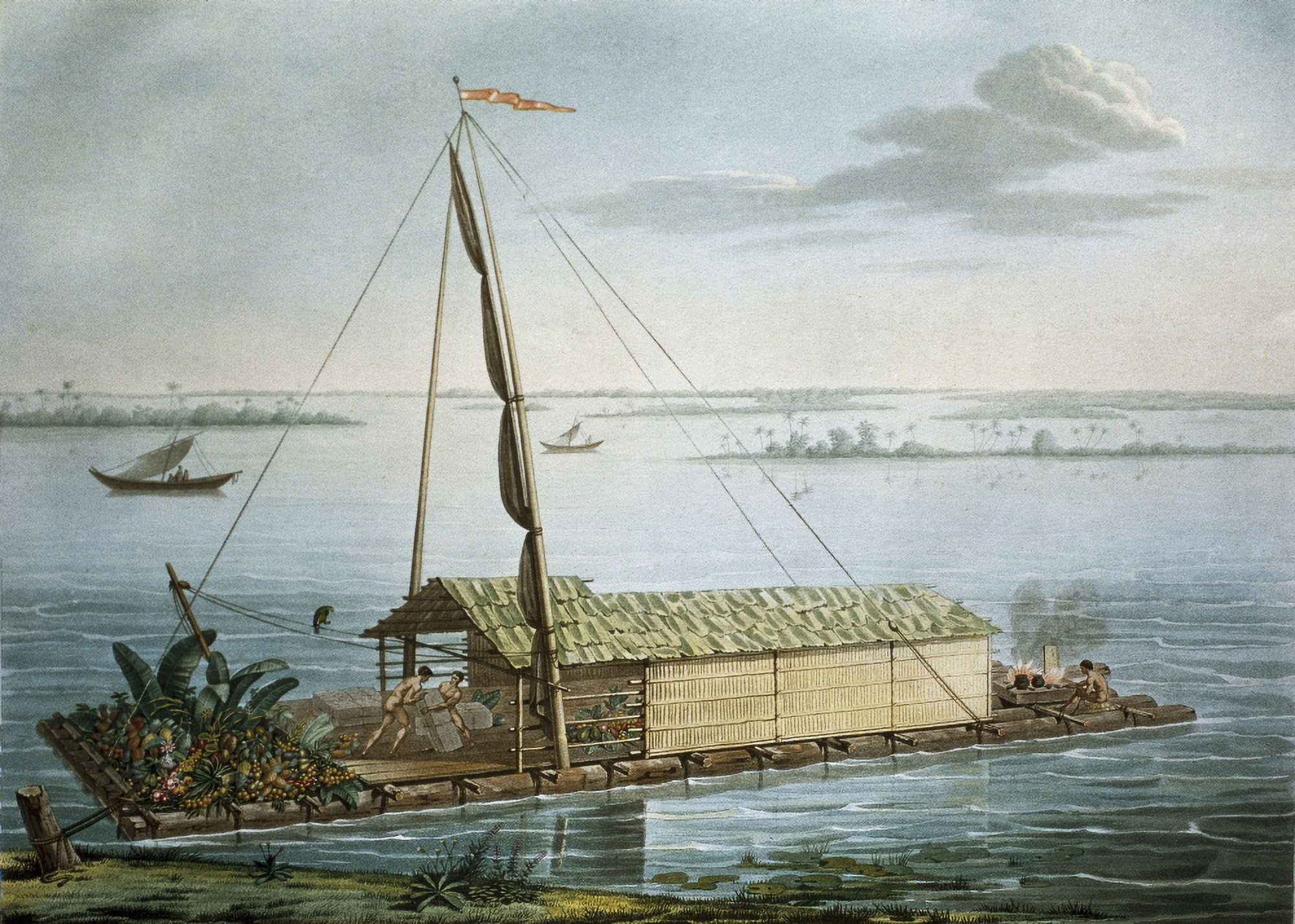 Raft Of The Guayaquil Seaside Canvas Art - (24 x 18)