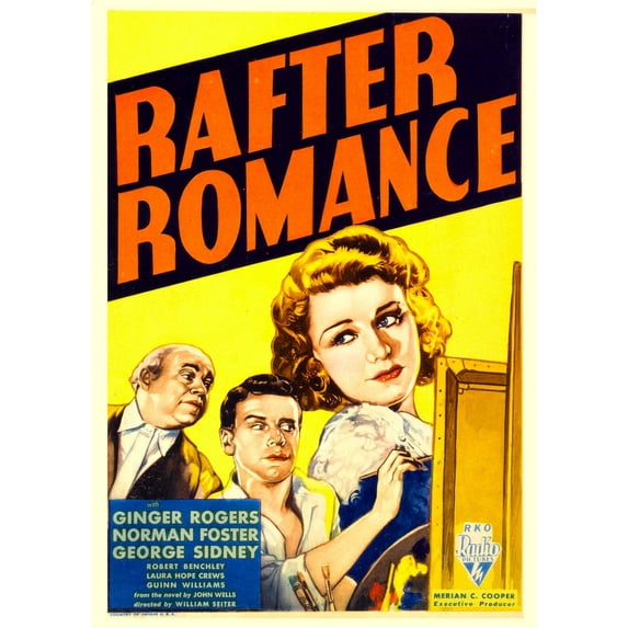 Rafter Romance From Left: George Sidney Norman Foster Ginger Rogers On Midget Window Card 1933. Movie Poster Masterprint (11 x 17)