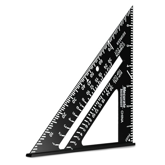 Rafter Square, Triangle Carpenter Square Die-cast Aluminum Alloy for Woodworking and Carpentry (7 inch die-Casting)