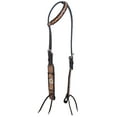 thumbnail image 1 of Rafter T Daisy Sliding Ear Headstall, Brown, Full, 1 of 1