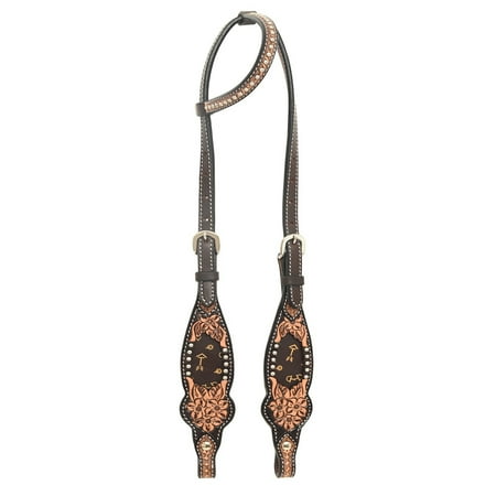 Rafter T Ranch Company )Arrow Inlay Single Ear Headstall