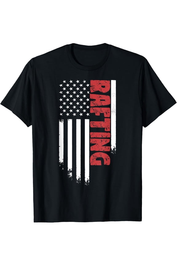 Rafting American USA Flag | Adventure Rafting T-Shirt