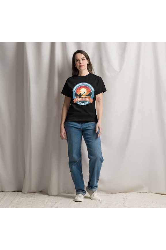 Rafting And Flipping River Rafter Rowing Boat Lover Unisex classic tee dark (Black, S)