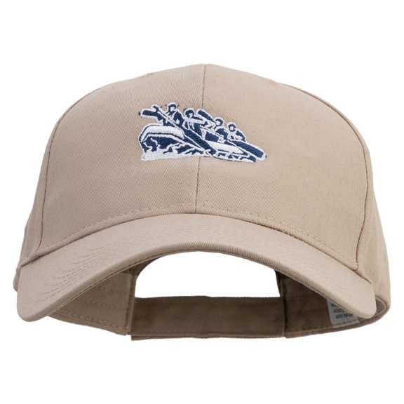 Rafting Embroidered New Big Size High Profile Twill Cap - Khaki XL-3XL