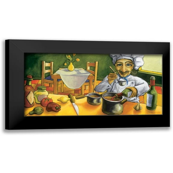 Rafuse, Will 24x14 Black Modern Framed Museum Art Print Titled - Jean Pierre
