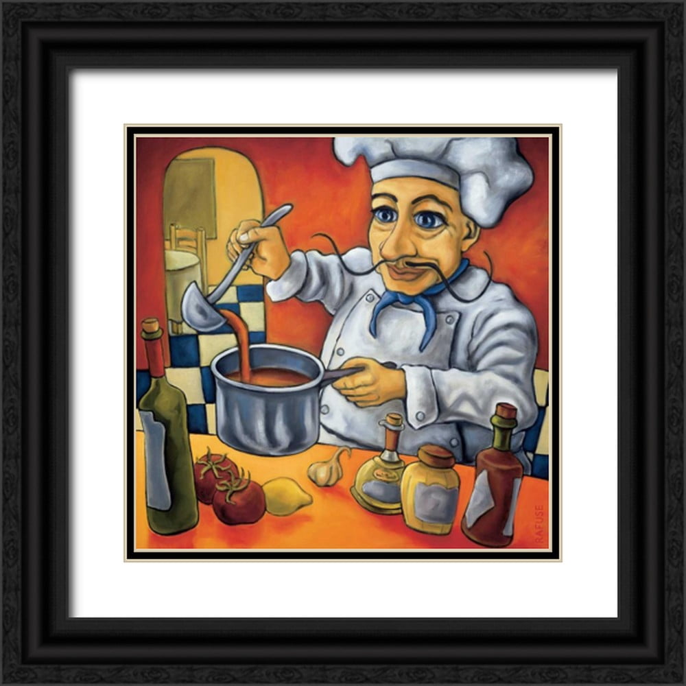 Rafuse, Will 26x26 Black Ornate Wood Framed with Double Matting Museum ...