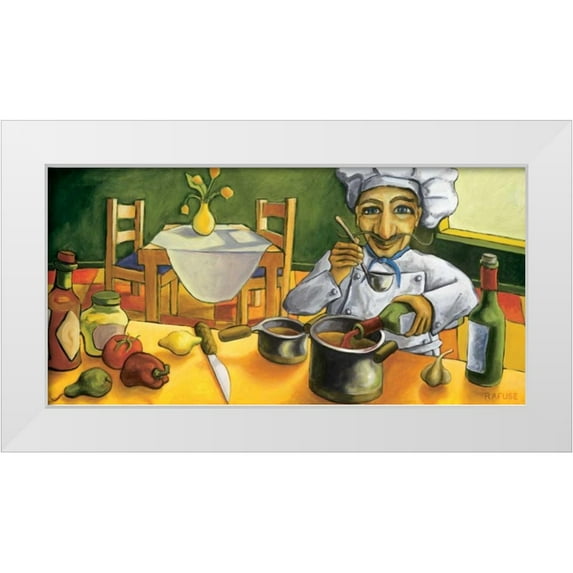Rafuse, Will 32x18 White Modern Wood Framed Museum Art Print Titled - Jean Pierre