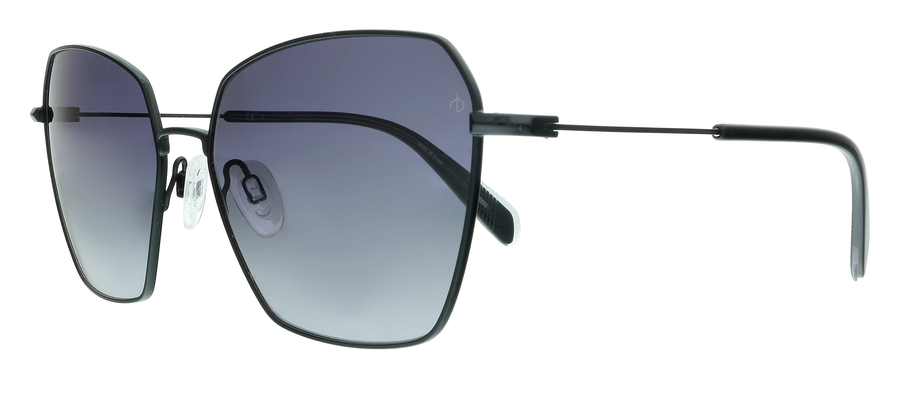 Rag And Bone RNB1034/G/S 9O 0807 Black Square Sunglasses for womens