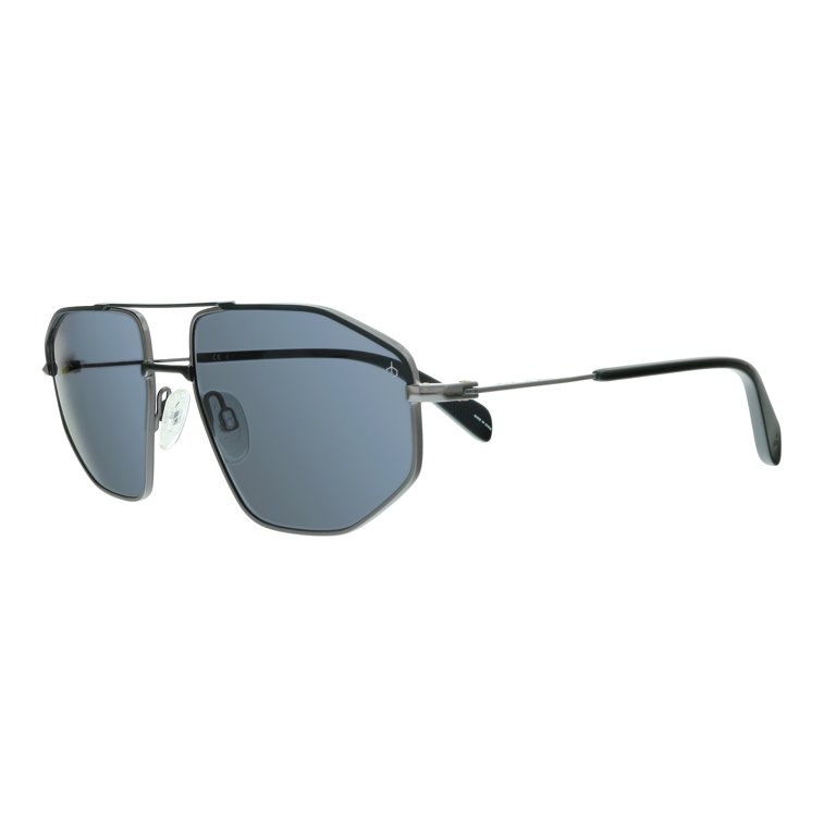 rag & bone Black Aviator Sunglasses Rag & Bone 5022/S Square Aviator Sunglasses, Matte Black  main image 3