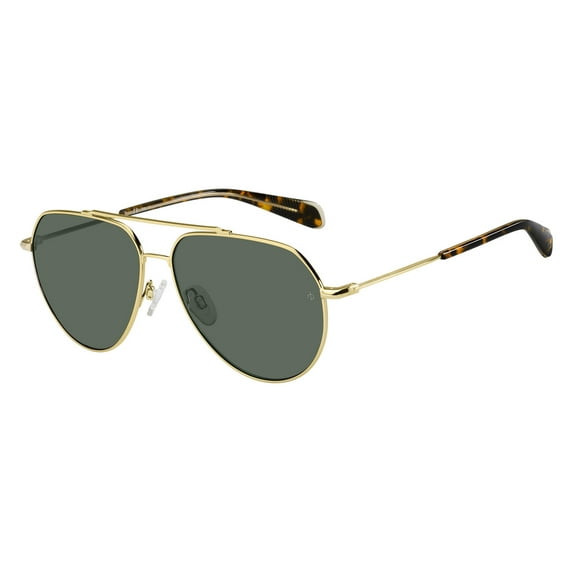 Rag & Bone 5030/G/S Full Rim Aviator Gold Havana Sunglasses