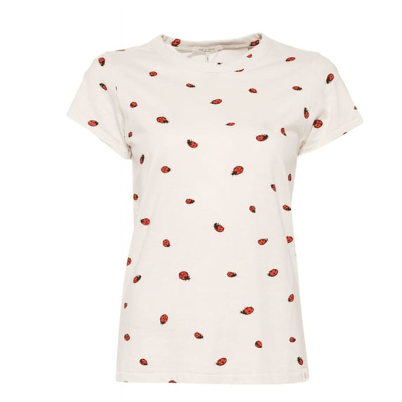 Rag & Bone All Over Ladybug Tee Whtmult L