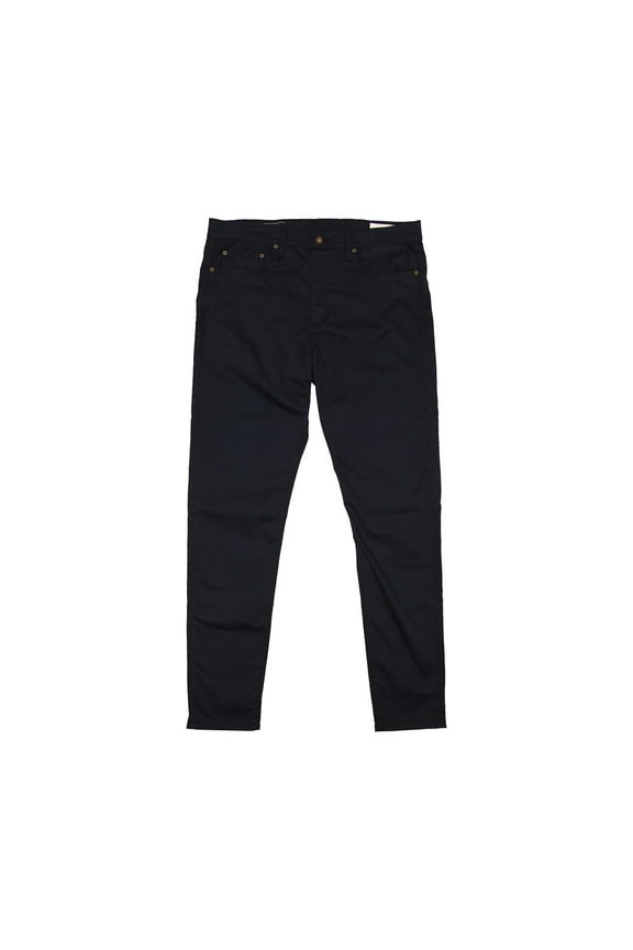 FIT 1 Twill Skinny Fit Mens Flat Front Pants (38x34, Navy)