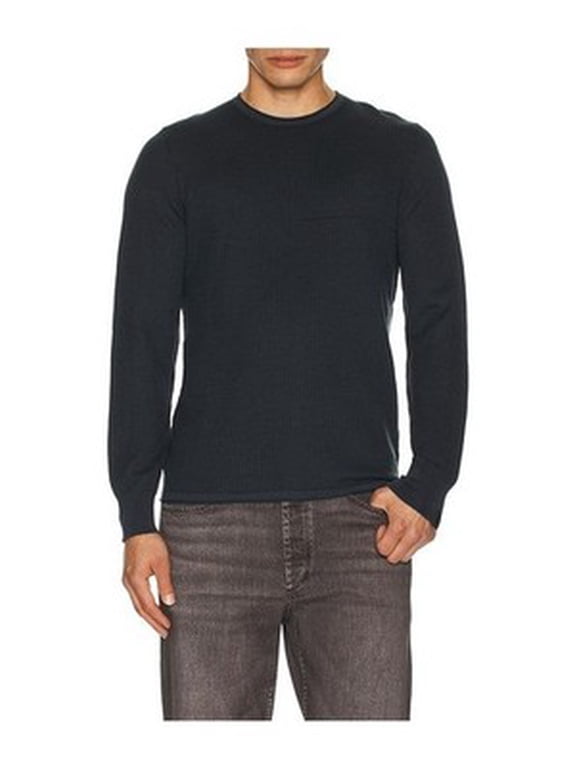 Gregory Wool Blend Sweater Men's L Navy Crewneck Pullover Style L/S