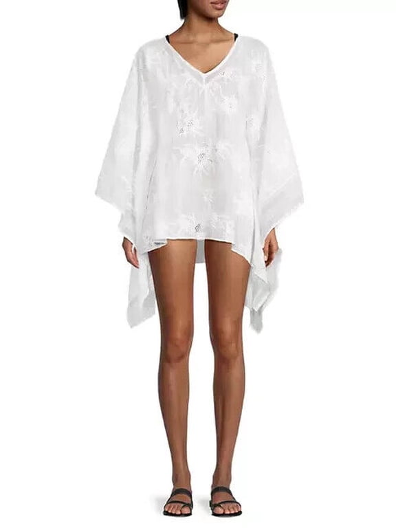 Hera Pineapple Floral Beach Wrap White Pineapple One Size 1 Rtl $350