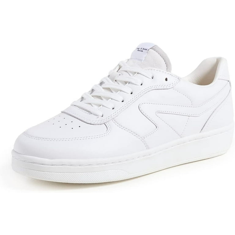 Rag Bone Men Retro Court Lace Up Sneakers White Leather Rubber Shoes Walmart