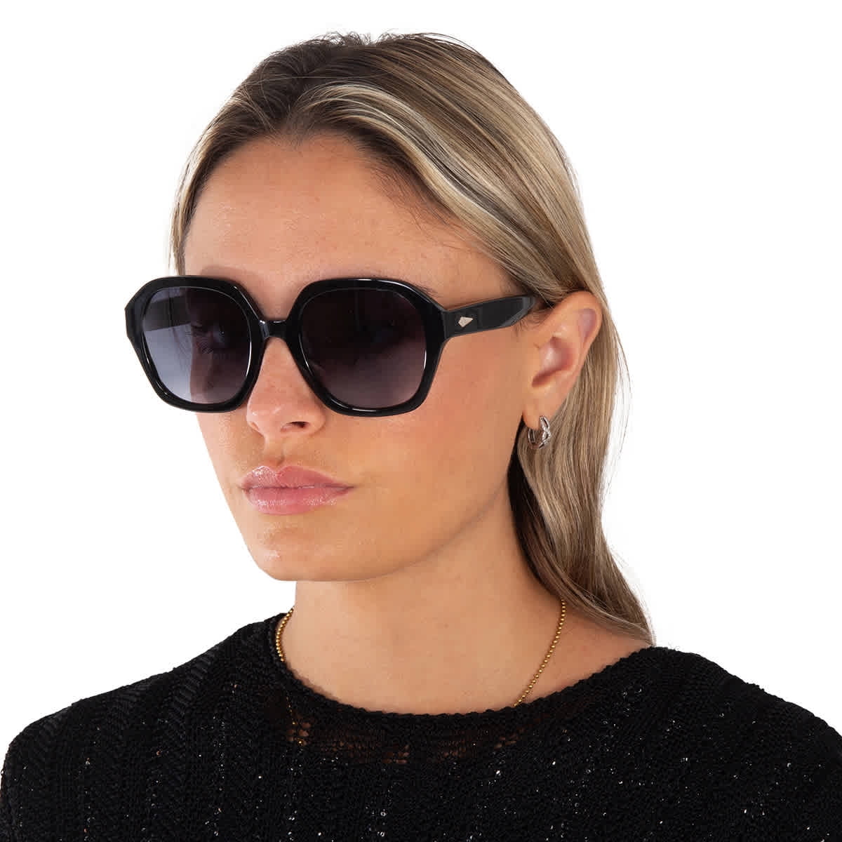 Rag & Bone RNB1063/S 08079O 53mm Square Sunglasses Women's Shiny