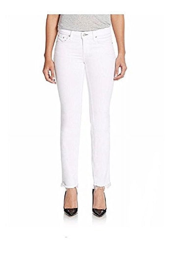 Straight Leg Skinny Jean - Bright White Size 27