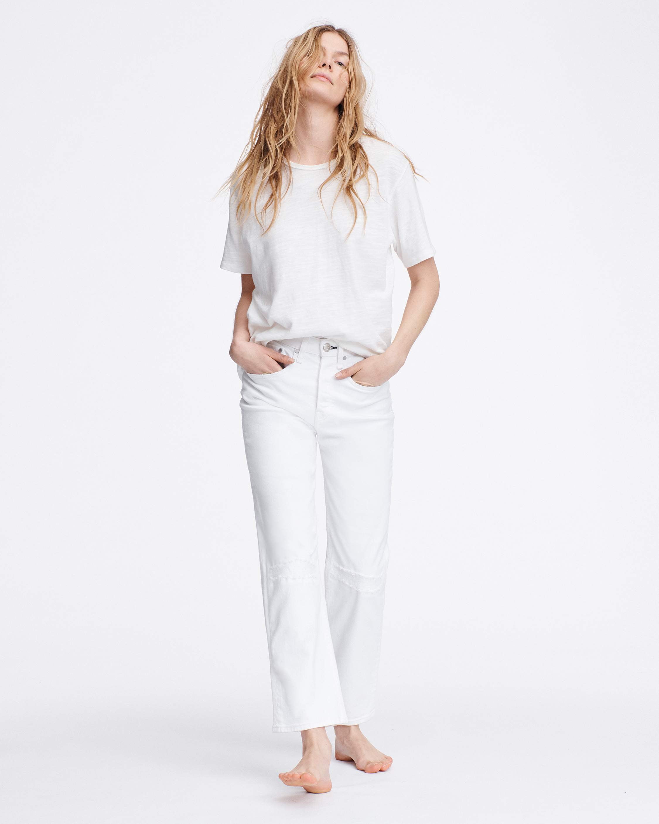 Rag and bone white jeans online