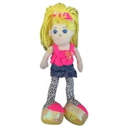 Rag Chicks Plush Cloth 14" Rag Doll, Blonde with Hot Pink Top, Katie