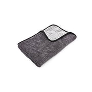 The Rag Company - The Gauntlet - Car Drying Towel - 70/30 Blend Premium Microfiber, 900gsm, 20in x 30in, Ice Grey + Grey