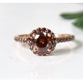 thumbnail image 1 of Rag Jewels 2.00 Ctw Round Cut Brown Diamond Wedding Anniversary Band Ring 14K Rose Gold Plated 925 Sterling Silver 925 Sterling Silver -9.5, 1 of 4