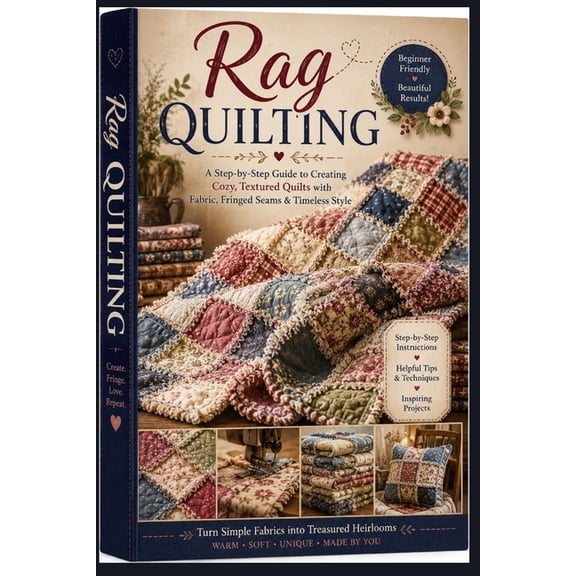 Rag Quilt Made Easy: A Complete Illustrated Guide to Creating Soft, Frayed Quilts with Simple Techniques and Beautiful D, (Paperback)