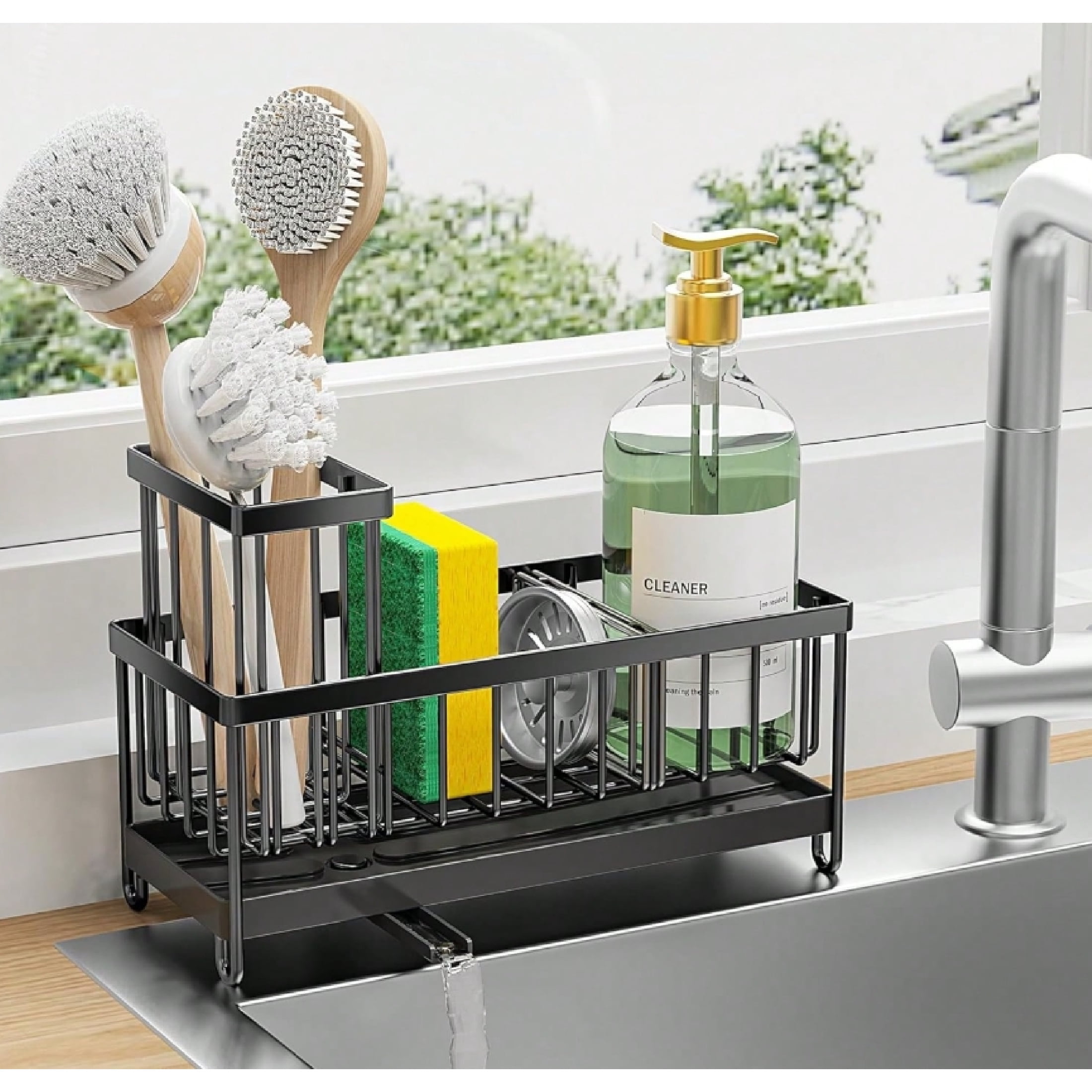 Kitchen Multifunctional Rag Storage Sink Caddy, Blue - Walmart.com