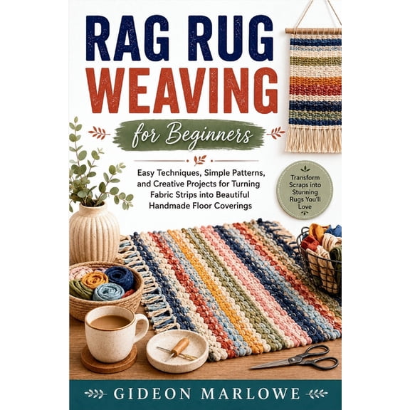 Rag Rug Weaving for Beginners: Easy Techniques, Simple Patterns, and Creative Projects for Turning Fabric Strips into Be, (Paperback)