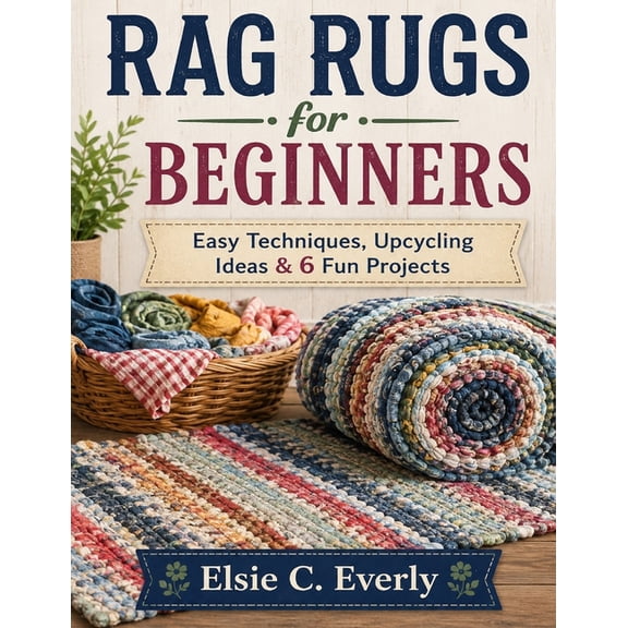Rag Rugs for Beginners: Easy Techniques, Upcycling Ideas & 6 Fun Projects, (Paperback)