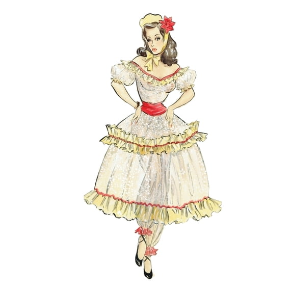 'Rag Time' - Murray'S Cabaret Club Costume Design Print By ® The Murrayæs Cabaret Club Collection Mary Evans Picture
