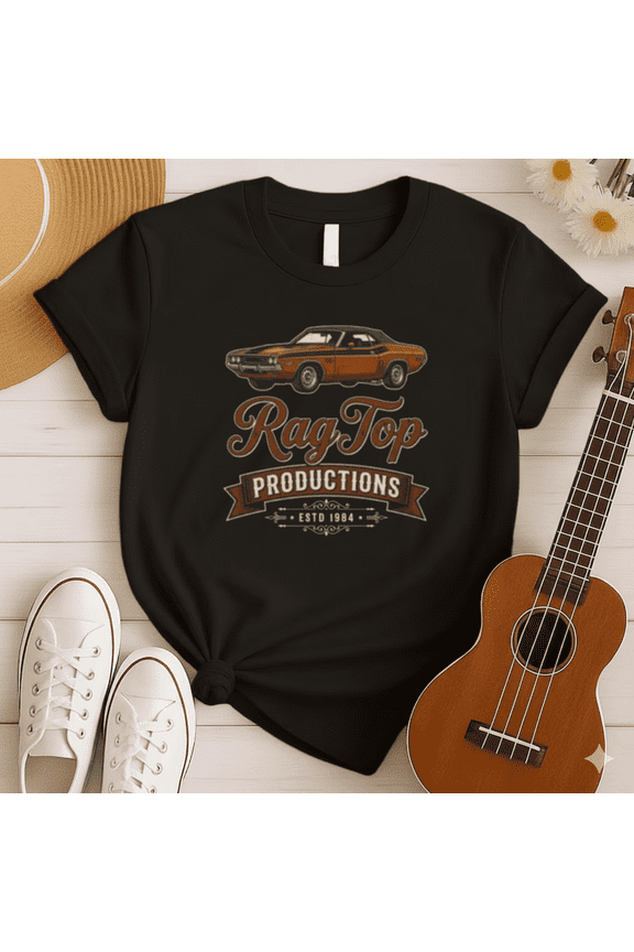 Rag Top Productions Classic Muscle Car ESTD 1984 T-Shirt, for men & women, S-5XL