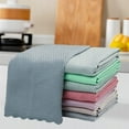 thumbnail image 1 of Rag TowelDish Kitchen Cloth Microfiber\Solid Wafflee\Double Sideed Corall Velvet\Bambooo Charccoal Fibre Dish OilCleaning Non Stick ClothKitchen Cleaning Supplies 10PC 25x25cm, 1 of 9
