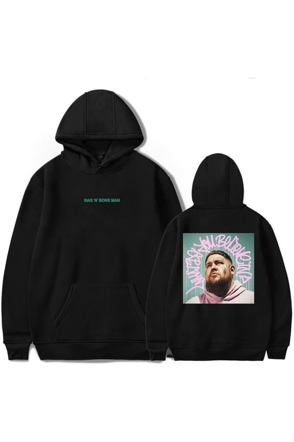 Rag'n'Bone Man What Do You Believe In Album Merch Hoodie Pockets Drawstring Unisex Hooded Sweatshirt Fashion Clothing