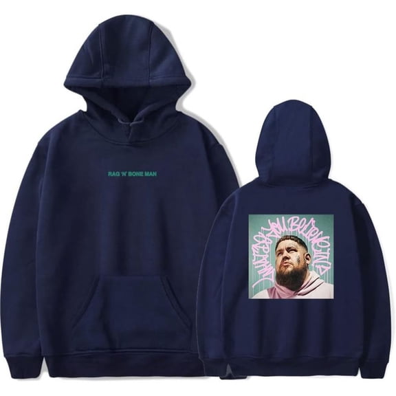 Rag'n'Bone Man What Do You Believe In Album Merch Hoodie Pockets Drawstring Unisex Hooded Sweatshirt Fashion Clothing