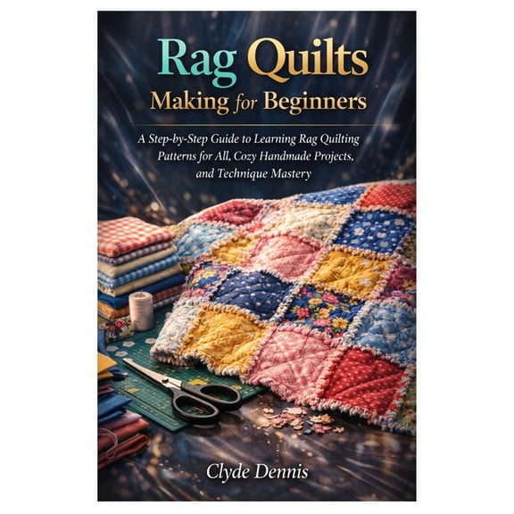 Rag quilts making for Beginners: A Step-by-Step Guide to Learning Rag Quilting Patterns for All, Cozy Handmade Projects,, (Paperback)