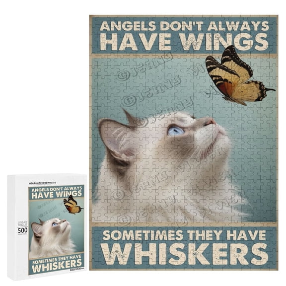 Ragdoll Cat 500 Piece Jigsaw Puzzle for Adults Challenging Puzzle Perfect for Game Nights - Finished Puzzle Size is 20.5" x 15.0"