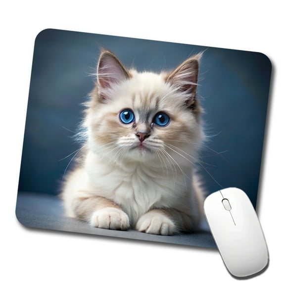 Ragdoll Cat Kitten Photo Mouse Pad Low Profile Gaming Mat