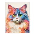 thumbnail image 1 of Ragdoll Cat Screen Print Risograph Artwork Spot Block Colour Duotone Retro Riso Interior Design Extra Large XL Wall Art Poster Print, 1 of 5