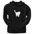 thumbnail image 1 of Ragdoll Cat Silhouette Black Adult Pullover Hoodie, 1 of 1