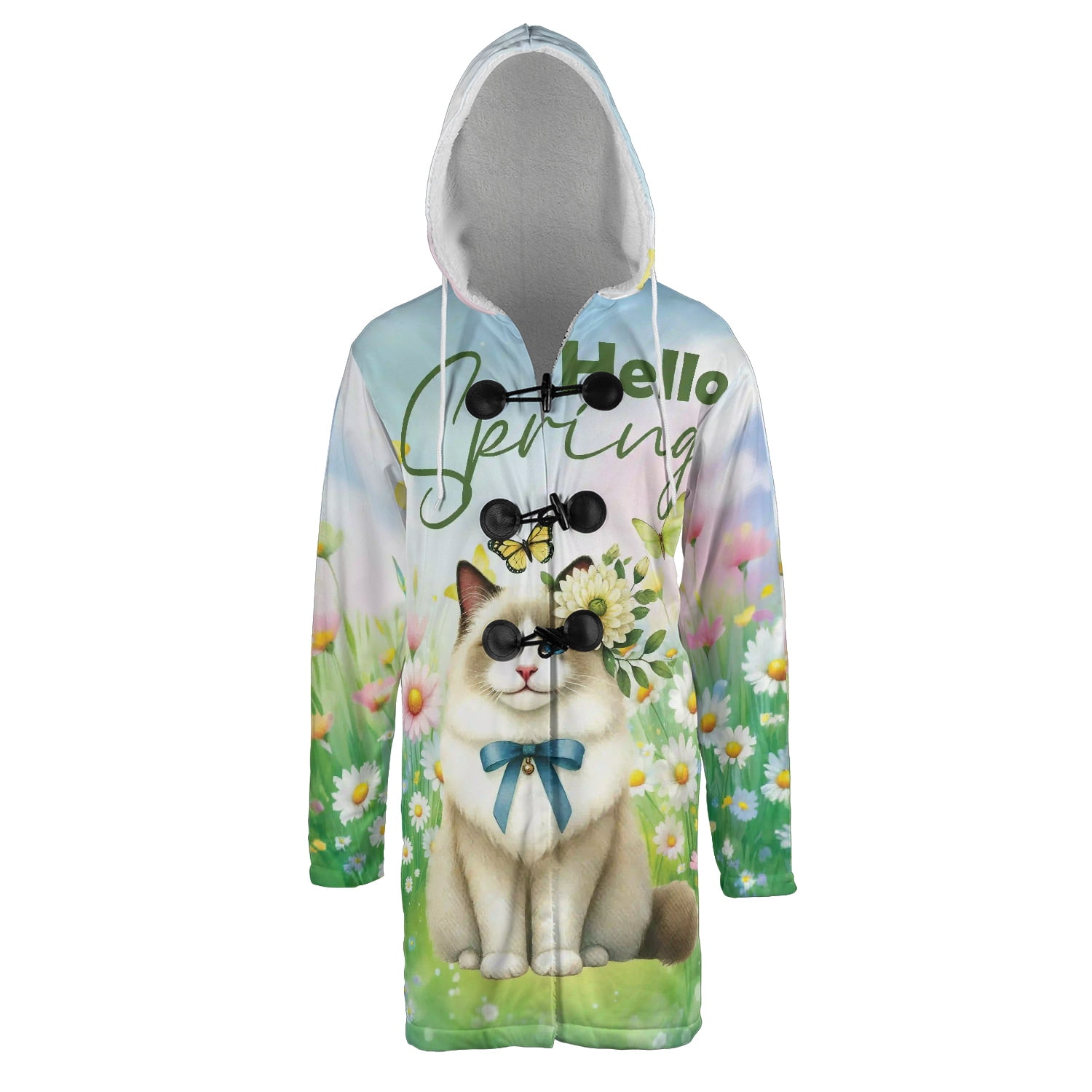 Ragdoll Hello Spring Time Flower Floral Nature All Over Print 3D Hooded ...
