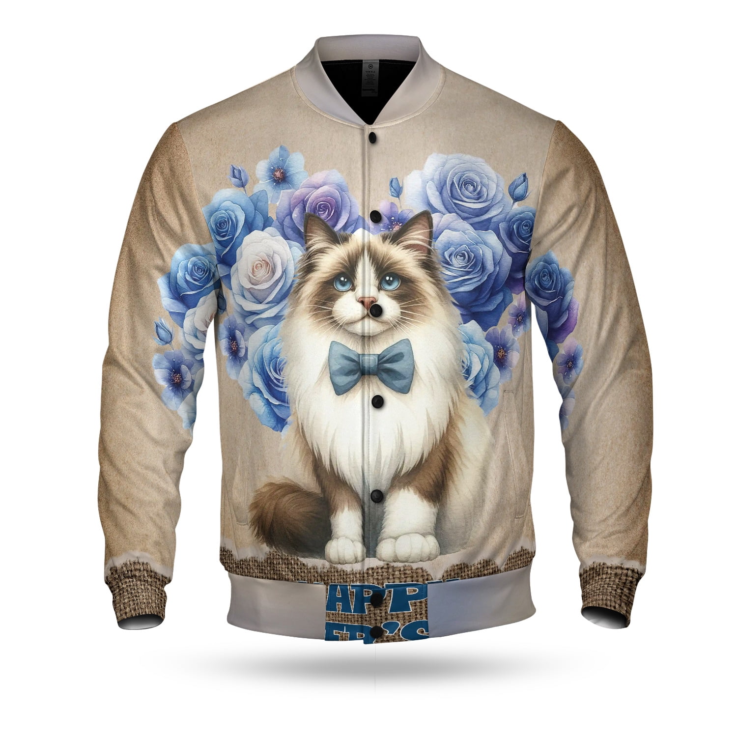 Ragdoll Proud Dad Happy Father's Day All Over Print 3D Baseball Jacket ...