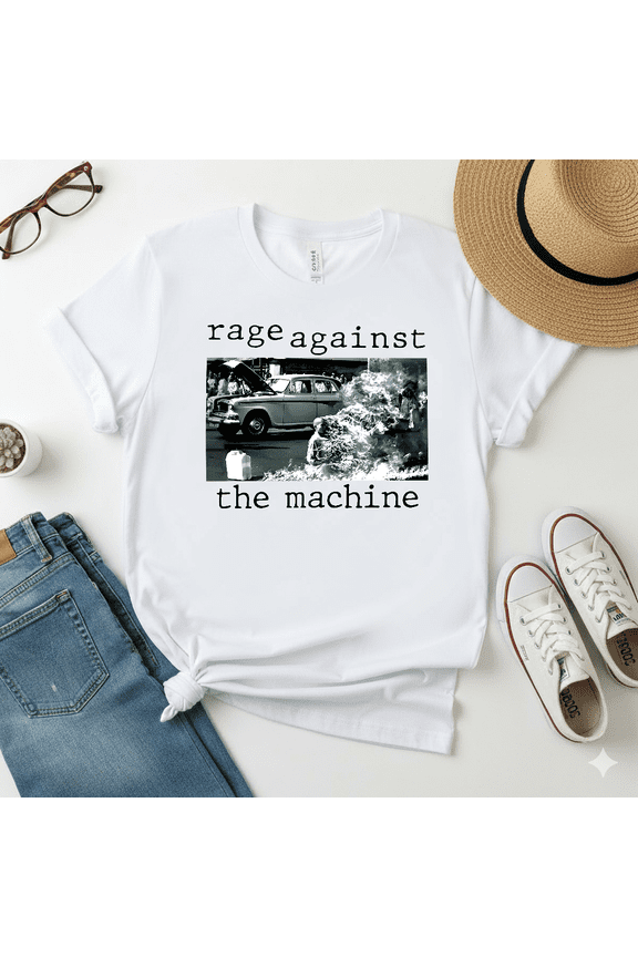 Rage Against Machine 1992 Rock Band Tour Fan Art Unisex T-Shirt up to size 5XL