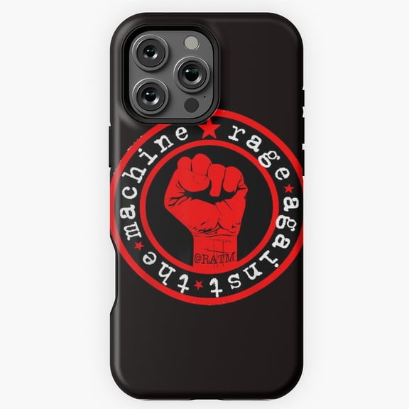 Rage Against Machines Funny Robot Phone Case for iPhone 16 15 14 13 12 11 Pro Max