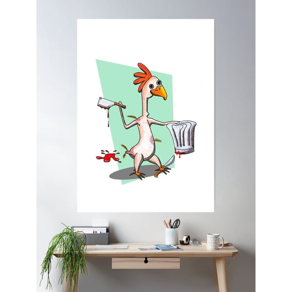 Rage Against The Chef Poster Wall Art, Modern Wall Decor For Living Room Bedroom, 16x24 UNFRAMED
