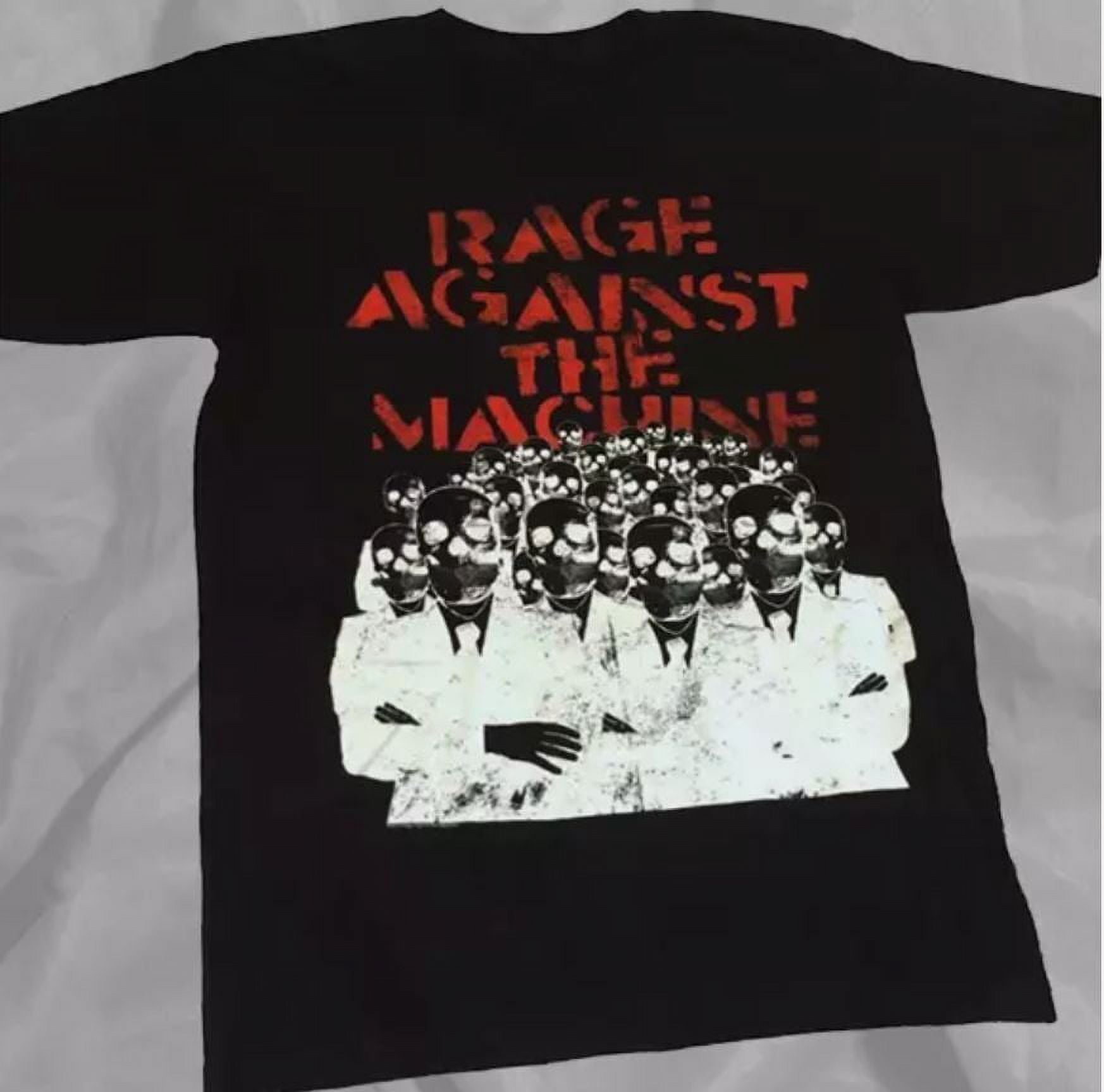 Rage Against The Machine Band 90s Retro Style Rare Black TShirt