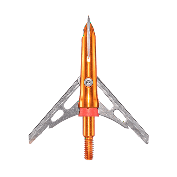 Rage Crossbow x Broadheads, SlipCam Rear Deploying, 2-Blade, 100 Grain, .035" Stainless Steel Blades, R53000-3W