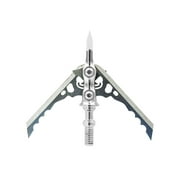 Rage Hypodermic Crossbow NC (No Collar) 100gr 2in Cut Broadhead-3Pack-Silver